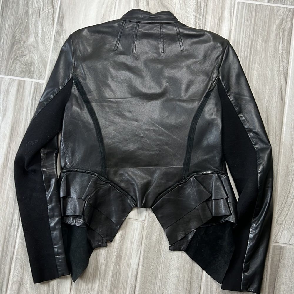 Hinge Black Leather Jacket Small - Picture 4 of 4